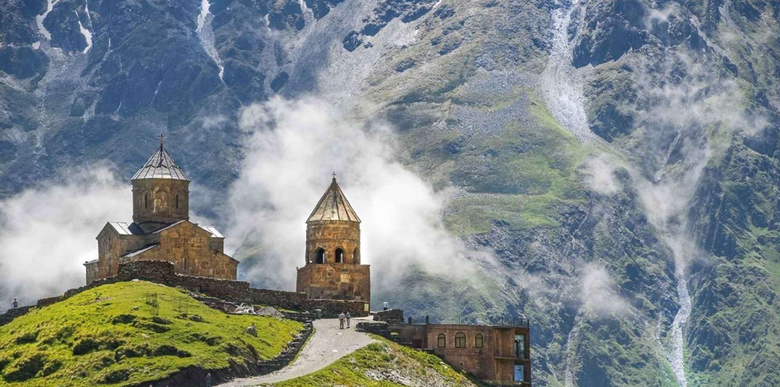 Gergeti Trinity Church, Stepantsminda, Kazbegi, Georgia